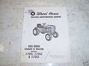 Original Wheel Horse Charger 12 1 7251 parts manual  