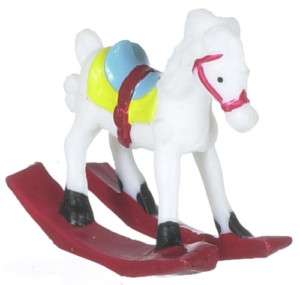 dollhouse miniature ROCKING HORSE NURSERY COLOR VINTAGE  