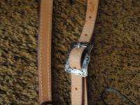 Beautiful JW Silver Buckles Horse Bridle Headstall  