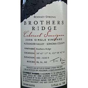  2006 Rodney Strong Brothers Ridge Cabernet Sauvignon 750ml 