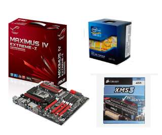 Intel Core i7 2600K CPU + Asus Maximus IV Extreme Z Motherboard + 12GB 