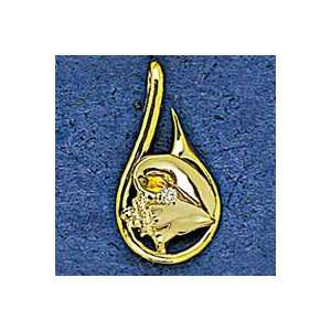  Mark Edwards 14K Gold 30MM Fish Hook & 15mm Conch Shell 