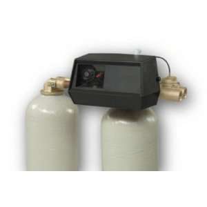 Twin tank metered water softener with 1 Fleck 9000EC control, 64,000 