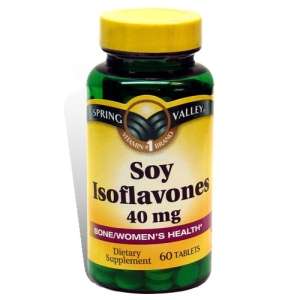 Soy Isoflavones 40 mg, 60 Tablets   Spring Valley  