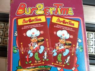 NEW BURGER TIME GAME OVERLAYS FOR INTELLIVISION REPLACEMENT  