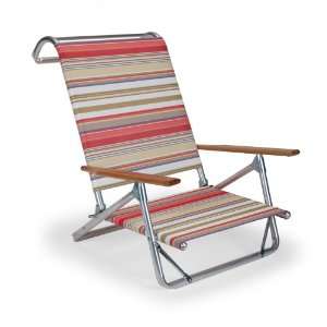   Mini Sun Chaise Folding Beach Arm Chair, Fiesta Patio, Lawn & Garden