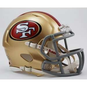   49ers Riddell Speed Mini Football Helmet Sports Collectibles
