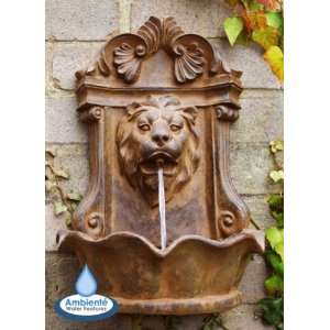  Small Lion Head Wall Fountain Patio, Lawn & Garden