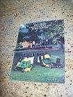 1985 john deere brochure lawn tractors riding mowers 185 180