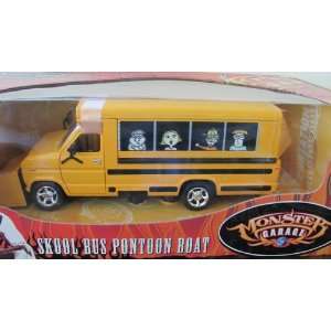  1/24 Mm Monster Garage Skool Bus Pontoon Boat   Yellow 
