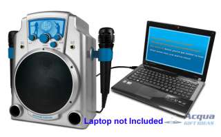 Karaoke Machine System for/iPad Laptop PC Mac Computer w/ 2 