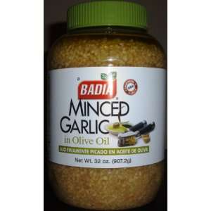 Minced Garlic in Olive Oil, 32oz  Grocery & Gourmet Food