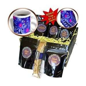   Bright Blue Gerbera Daisies   Coffee Gift Baskets   Coffee Gift Basket