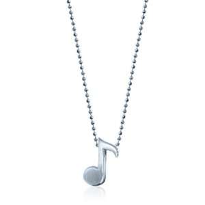 Alex Woo Little Notes Sterling Silver Single Note 1 Pendant, 16