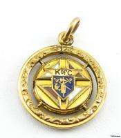 KNIGHTS OF COLUMBUS   fraternal Vintage CHARM PENDANT  