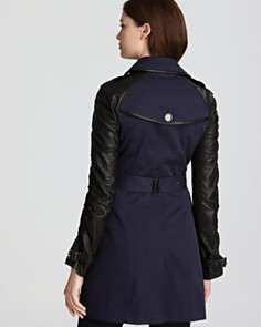 Burberry Brit Somerby Mixed Leather and Canvas Jacket