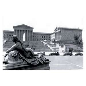  Statue in Front of Philadelphia Museum of Art   16x24 