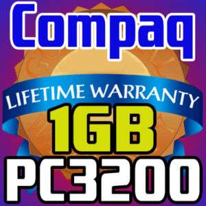 1GB PC3200 Compaq Presario SR1550NX SR1601NX MEMORY RAM  