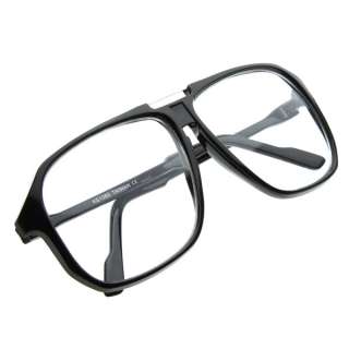   glasses on steroids with metal crossbar and super large squared frames
