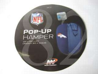 NFL Denver Broncos POP UP Laundry Bag Hamper  