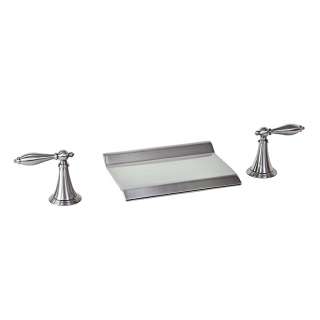 FREUER Scaffale, Brushed Nickel, Solid Brass, Wide spread, two handle 