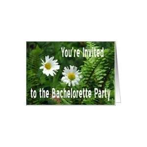  Flowers and Ferns, Bachelorette Party Invitation Card 