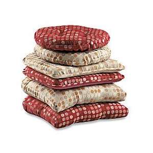  Dotty Universal Chair Pad 15 Square   Burgundy 