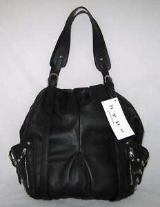 Hype Leather Josephine Tote Bag Purse Shopper Black New  
