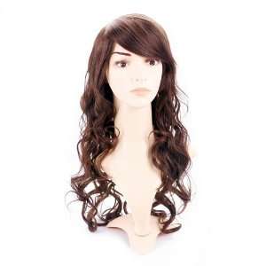    HDE (TM) Long Wavy Medium Brown Hairstyle Wig Toys & Games