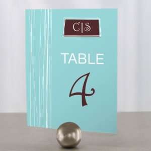  Modern Medley Table Number   Numbers 73 84   Tiffany Blue 