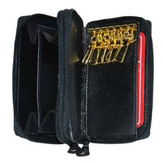 Genuine Leather Zipper Key Chain Holder Wallet #212CF