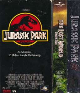 LOT 3 VHS Jurassic Park Videos Lost World III Dinosaurs  