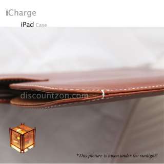 100% Genuine Leather case for iPad 1 & 2 16GB/32GB/64GB  