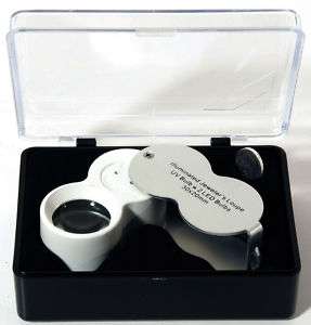 20X LED UV JEWELERS LOUPE MAGNIFIER MAGNIFING GLASS  