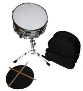 Snare Drum Set / Kit CLEARANCE SALE with Carrying Case, Practice Pad 