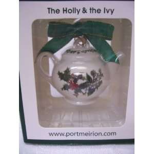  Portmeirion The Holly & The Ivy Teapot Ornament 