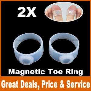 New 1 Pair Health Slimming Keep Fit Magnetic Toe Ring  