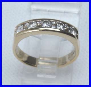 Mens 14kyg Round Diamond Wedding Ring .94 carats  