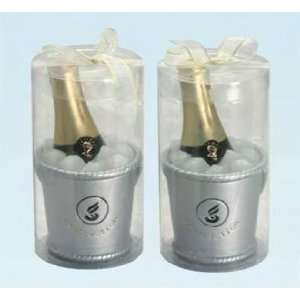  12 Wine Bottle in Ice Bucket Candle Party Favor Health 