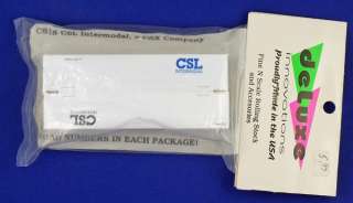 C815 CSL INTERMODAL CSX OOP ~ 48 RIBBED CONTAINER ~ DELUXE N SCALE 