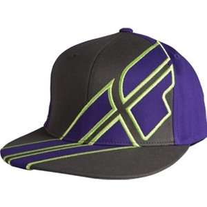 Fly Racing Impress Release Mens Flexfit Racewear Hat   Purple/Gun 