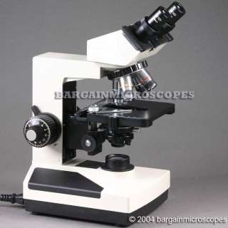   light microscope for use with viewing biological specimens on slides