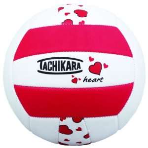  Tachikara Sof Tec Heart Indoor/Outdoor Volleyball (Red 