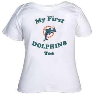  Reebok Miami Dolphins Newborn White My First Tee T shirt 
