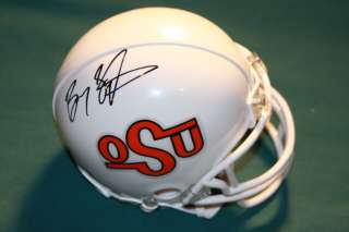   Sanders Autographed Oklahoma State Mini Helmet Hall of Fame   COA
