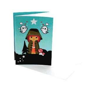 Momiji Itchy Feet Dolls By Nina Zimmermann Collection Greeting Card 