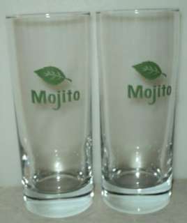   Drink Glass Green Mint Leaf Highball Glass Barware Mixed Drink  