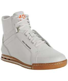 Adidas Y 3 white canvas Hemla high top sneakers   