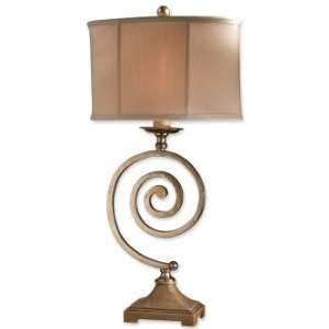  Uttermost Iron Swirl Table Lamp