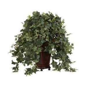   Vining Puff Ivy w/Decorative Vase Silk Plant Patio, Lawn & Garden